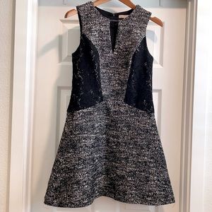 Banana Republic Tweed and Lace A-line